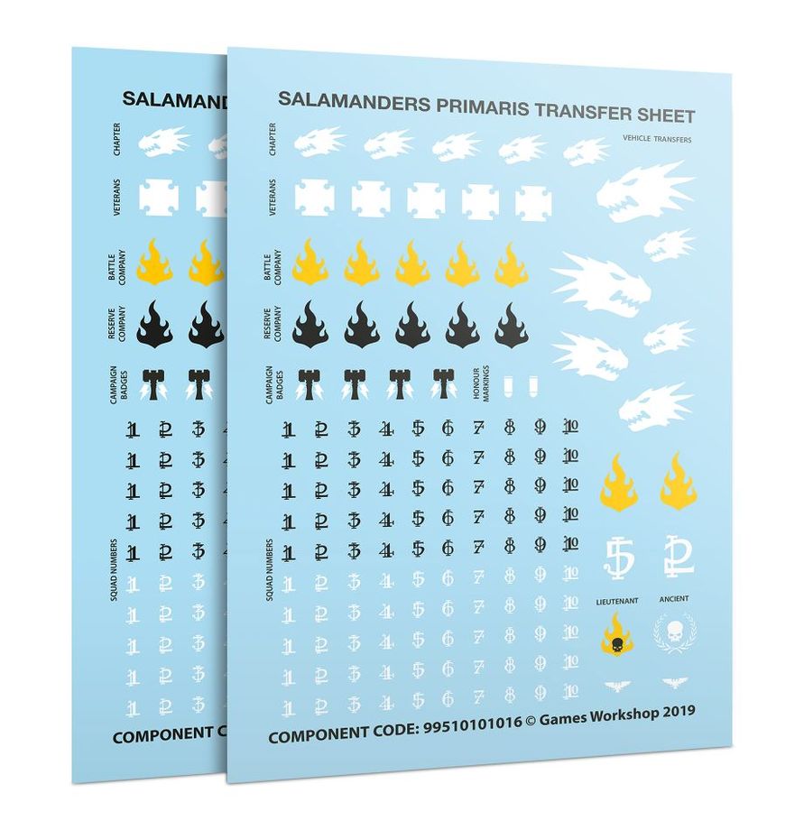 Mejoras y calcomanías de Salamanders Primaris - Imagen 2